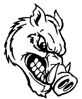 Razorbacks Mascots Decal / Sticker