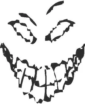 Disturbed Face Decal / Sticker