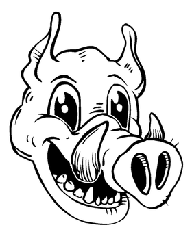 Razorbacks Mascots Decal / Sticker 1