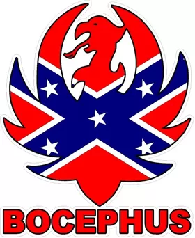 Confederate Flag Hank Williams Jr. Bocephus Decal / Sticker 08