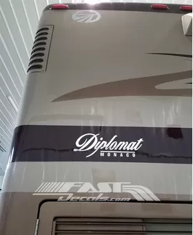 Monaco Diplomat Decal / Sticker 05