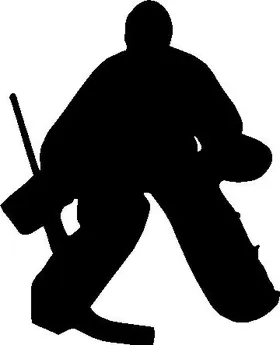 Hockey Goalie Decal / Sticker 08