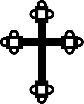 Christian Cross Decal / Sticker 93