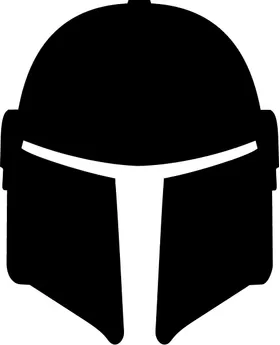 Mandalorian Helmet Decal / Sticker 01