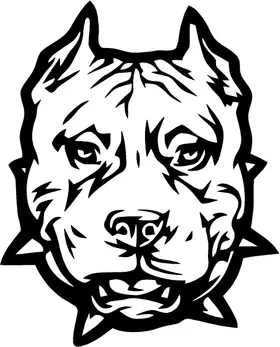 Pitbull Decal / Sticker 09