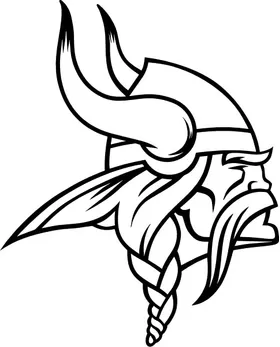 Viking Mascot Decal / Sticker 01