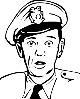 Barney Fife Don Knotts Decal / Sticker 01