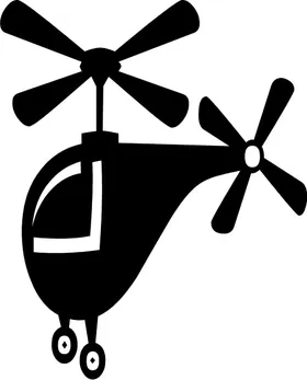 Helicopter Decal / Sticker 03