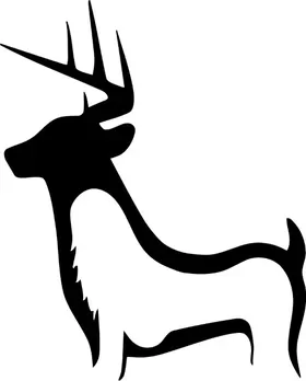 Chasing Tail Deer Decal / Sticker 01