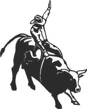 Bull rider Decal / Sticker 02