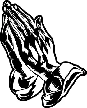 Prayer Hands Decal / Sticker 03