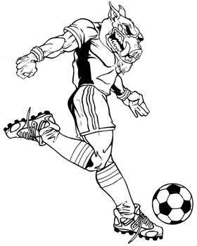 Razorbacks Soccer Mascot Decal / Sticker