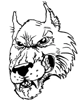 Wolves Mascot Decal / Sticker 7