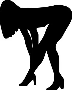 Sexy Girl Silhouette Decal / Sticker 10