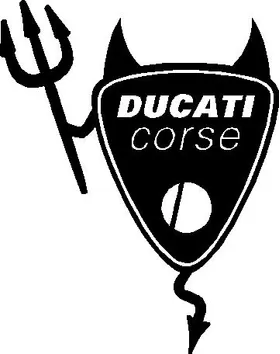 Ducati Corse Devil Decal / Sticker