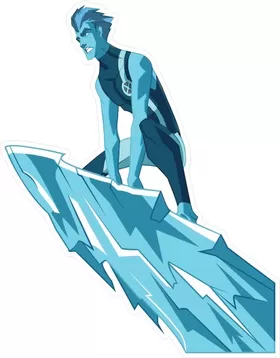 X-men Iceman Decal / Sticker 01