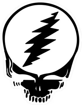 Grateful Dead Skull Decal / Sticker 08