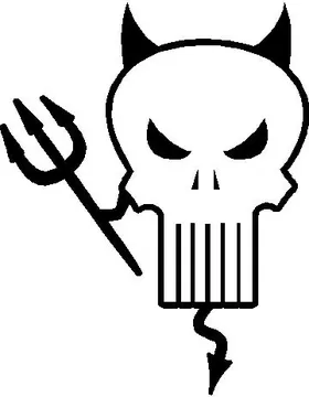 Punisher Devil Decal / Sticker