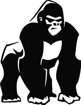 Gorilla Decal / Sticker 02