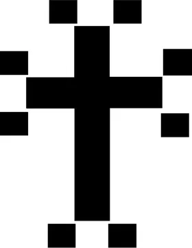 Christian Cross Decal / Sticker 37