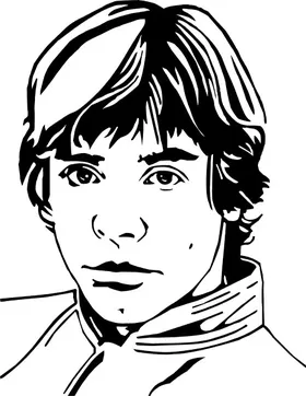 Luke Skywalker Decal / Sticker 02