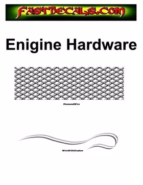 Sheet of 50 Hardware Rivets and Screw Head Decals / Stickers