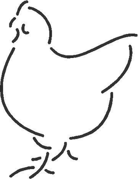 Chicken Decal / Sticker 03