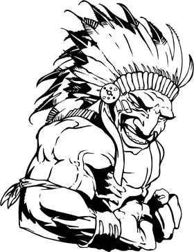 Chiefs Mascot Decal / Sticker