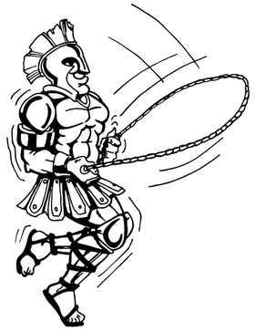Paladins / Warriors Misc Mascot Decal / Sticker 2