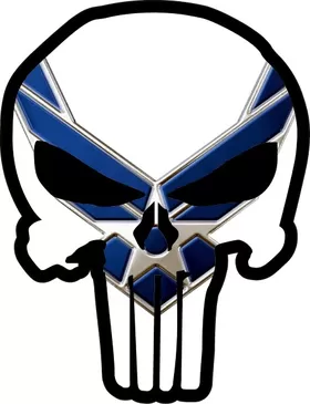 Air Force Punisher Decal / Sticker 105