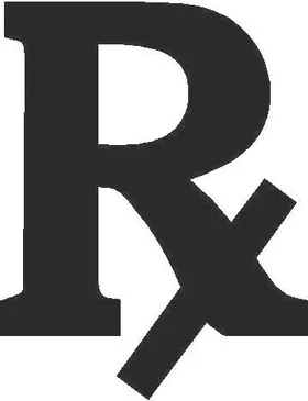 RX (Pharmacy, Prescription) Decal / Sticker