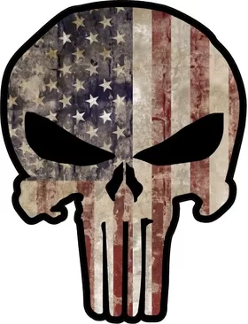 American Flag Punisher Decal / Sticker 90