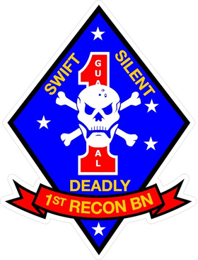 1st Recon Battalion Decal / Sticker 01