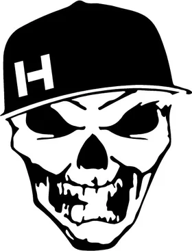 Hostile Skull Decal / Sticker Design