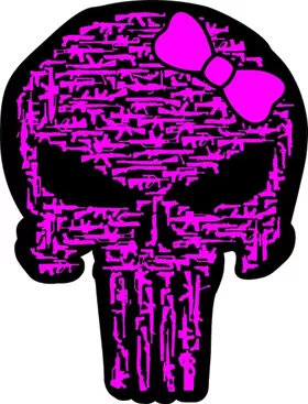 Gun Girl Punisher Decal / Sticker 88