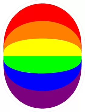 Rainbow LGBT Flag Ball Decal / Sticker 10