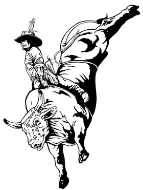 Bullriding Decal / Sticker