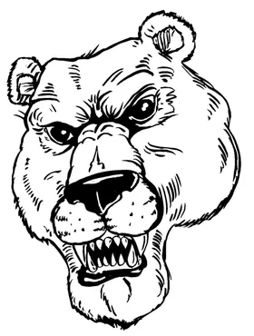 Bear Mascot Decal / Sticker