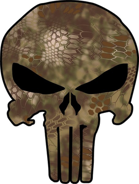 Camouflage Punisher Decal / Sticker 59