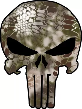 Camouflage Punisher Decal / Sticker 60