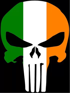 Irish Flag Punisher Decal / Sticker 97