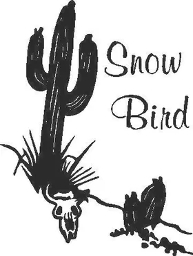 Snow Bird Decal / Sticker