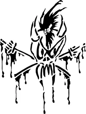 Metallica Scary Guy Decal / Sticker 20