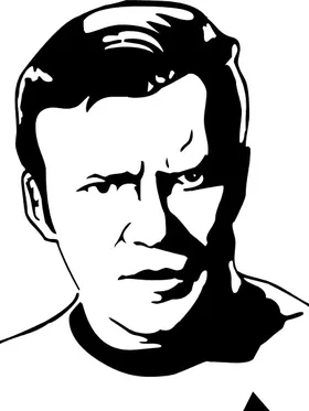 Captain Kirk Decal / Sticker 01