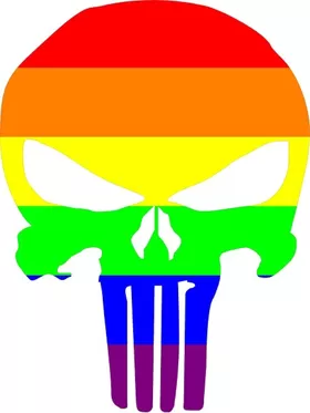 LGBT Flag Punisher Decal / Sticker