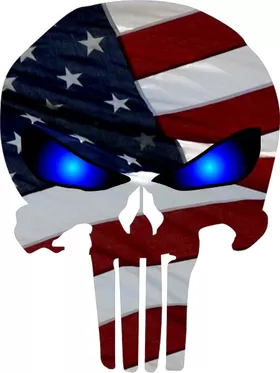 American Flag Punisher Decal / Sticker 84