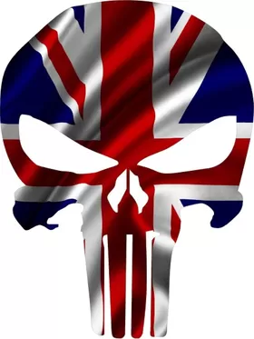 British Flag Punisher Decal / Sticker 103