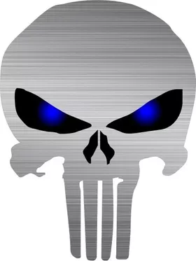 Brushed Blue Eyed Punisher Decal / Sticker 122