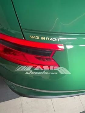 Made In Flacht Decal / Sticker 01