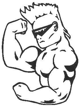 Body Builder Decal / Sticker